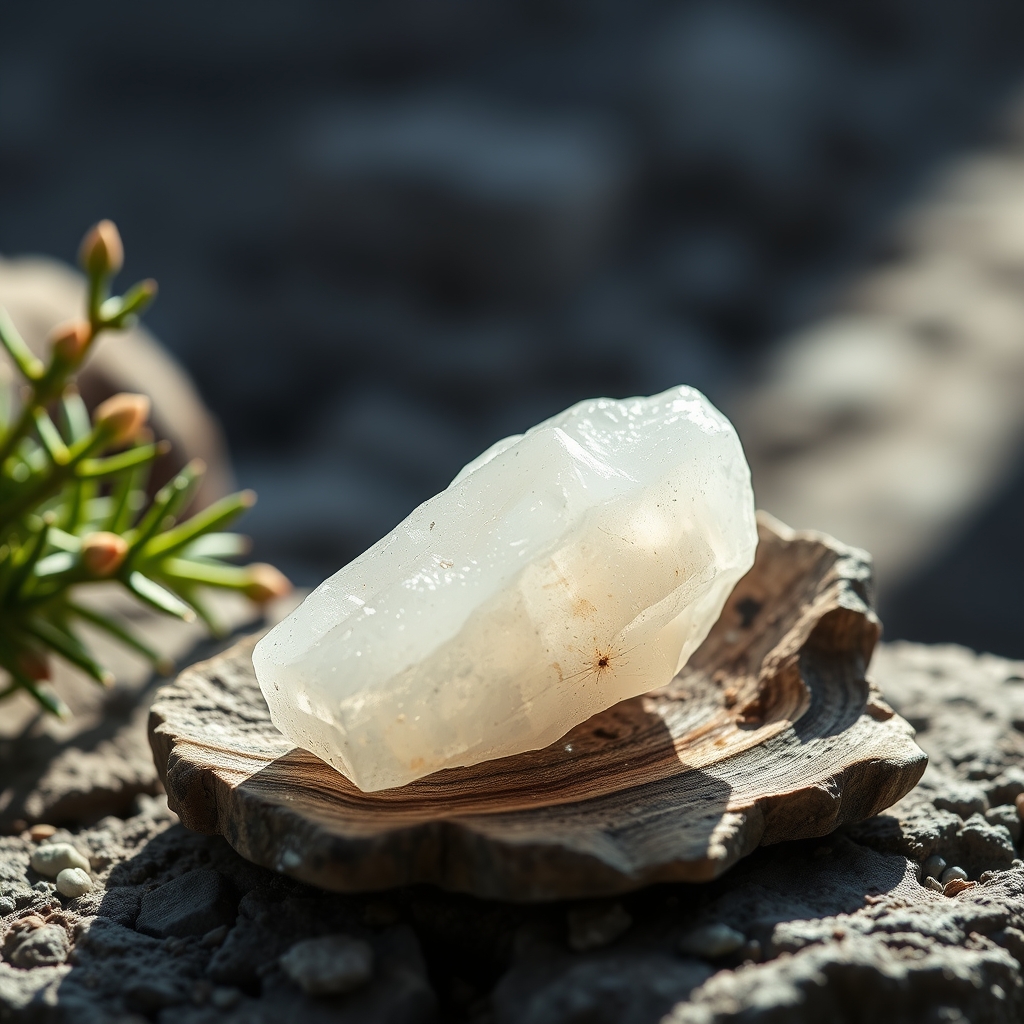 Photo : Pierre de sélénite pour la purification et la protection : 5 vertus et utilisations