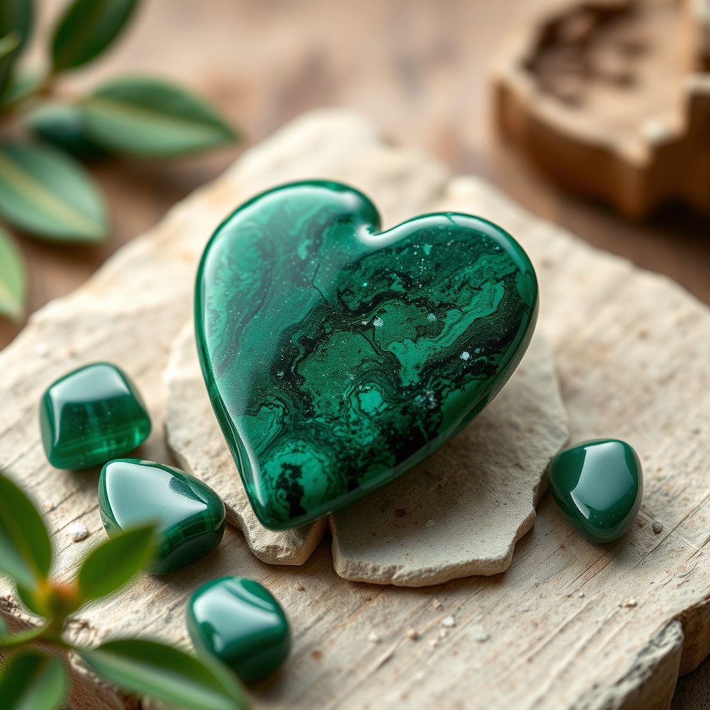 Notre sélection sur Amazon — Vertus de la pierre de malachite pour le cœur